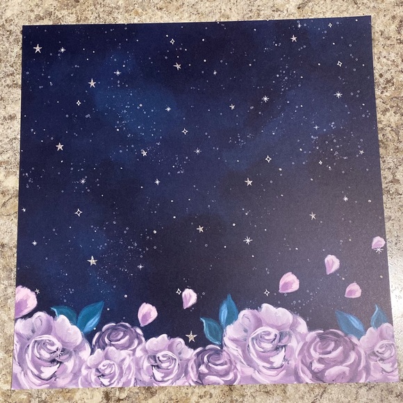 Other - ☪️ Galaxy Flowers art print